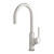 Vivid Slimline Oval Sink Mixer 160mm Gooseneck Brushed Nickel Lead Free