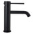 Circo Premium Mains Pressure Stainless Basin Mixer With Textured Handle Black