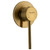Circo Premium Mains Pressure Shower Mixer With Textured Handle Brushed Gold DZR Brass