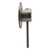 Circo Premium Mains Pressure Shower Mixer With Textured Handle Brushed Stainless DZR Brass