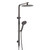 Mini Mia Shower Centre Round Heads Gun Metal