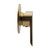 Saluto Shower Mixer 40mm Brushed Gold DZR Brass