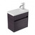 Fucina Vanity Wall 440 1 Taphole Polymarble Top 1 Door Fiordland Elm Wilderness
