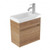 Fucina Vanity Wall 440 1 Taphole Polymarble Top 1 Door Southern Oak Timberland