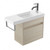 Fucina Vanity Wall 600 1 Taphole Polymarble Top Bn Towel Rail 1 Door Seasoned Oak