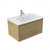 Fucina Vanity Wall 750 1 Taphole Polymarble Top 1 Drawer French Oak Velvet