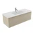 Fucina Vanity Wall 1200 1 Taphole Polymarble Top 1 Drawer Seasoned Oak