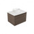 Fucina Vanity Wall 600 White E Stone Top 1 Drawer Charred Oak Organic