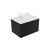 Fucina Vanity Wall 600 White E Stone Top 1 Drawer Black Timberland