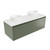 Fucina Vanity Wall 1200 Motion E Stone Top Double Bowl 1 Drawer Green Slate