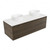 Fucina Vanity Wall 1200 Motion E Stone Top Double Bowl 1 Drawer Smokey Oak Timberland