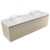 Fucina Vanity Wall 1500 Motion E Stone Top Double Bowl 2 Drawer Seasoned Oak
