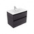 Fucina Vanity Wall 750 1 Taphole Polymarble Top 2 Drawer Fiordland Elm Wilderness