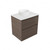 Fucina Vanity Wall 600 White E Stone Top 2 Drawer Charred Oak Organic