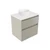 Fucina Vanity Wall 600 Motion E Stone Top 2 Drawer Dawn Grey