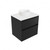 Fucina Vanity Wall 600 Motion E Stone Top 2 Drawer Black Timberland