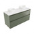 Fucina Vanity Wall 1200 Motion E Stone Top Double Bowl 2 Drawer Green Slate