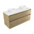 Fucina Vanity Wall 1200 Motion E Stone Top Double Bowl 2 Drawer French Oak Velvet