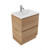 Fucina Vanity Floor 600 1 Taphole Vitreous China Top 2 Drawer Southern Oak Timberland