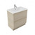 Fucina Vanity Floor 760 1 Taphole Vitreous China Top 2 Drawer Seasoned Oak