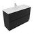 Fucina Vanity Floor 1200 1 Taphole Vitreous China Top 2 Drawer Black Timberland