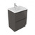 Fucina Vanity Floor 600 1 Taphole Polymarble Top 2 Drawer Bullet