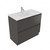 Fucina Vanity Floor 900 1 Taphole Polymarble Top 2 Drawer Bullet