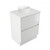 Fucina Vanity Floor 600 White E Stone Top 2 Drawer Dezigna White Gloss