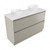 Fucina Vanity Floor 1200 White E Stone Top Double Bowl 2 Drawer Dawn Grey