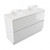 Fucina Vanity Floor 1200 Motion E Stone Top Double Bowl 2 Drawer Dezigna White Gloss