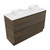 Fucina Vanity Floor 1200 Motion E Stone Top Double Bowl 2 Drawer Smokey Oak Timberland