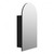 Fucina Mirror Cabinet 500 x 171 x 900mm Right Hand Hinge Black Timberland