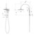 Vivid MKII Compact Twin Shower Brushed Bronze