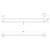 Vivid MKII Double Towel Rail 800mm Brushed Gold