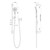 Vivid MKII Rail Shower Brushed Bronze