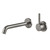 Vivid MKII Wall Basin / Bath Mixer Set Pin Up Complete Kit 200mm Brushed Carbon