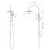Vivid MKII Twin Shower Brushed Carbon