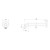 Vivid MKII Wall Basin / Bath Outlet 240mm Curved Chrome