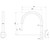 Vivid MKII Wall Sink Outlet 200mm Gooseneck Brushed Bronze