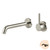 Vivid MKII Wall Basin / Bath Mixer Set Pin Up 200mm Brushed Nickel
