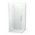 Raya Shower Enclosure Kit 1000 x 1000 2 Sided Flat Chrome Centre Waste