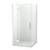 Raya Shower Enclosure Kit 1000 x 1000 2 Sided Tile Chrome Corner Waste