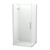 Raya Shower Enclosure Kit 1000 x 900 2 Sided 1000 Door Flat Brushed Nickel