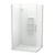 Raya Shower Enclosure Kit 1200 x 1000 2 Sided 1200 Side Moulded Brushed Nickel