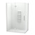 Raya Shower Enclosure Kit 1400 x 900 2 Sided 1400 Side Moulded Brushed Nickel