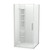 Raya Shower Enclosure Kit 1000 x 1000 2 Sided Corner Moulded Brushed Nickel