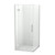 Raya Shower Enclosure Kit 1000 x 900 2 Sided 900 Door Tile Brushed Nickel