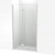 Raya Shower Enclosure Kit 1200 x 800 3 Sided Tile Brushed Nickel