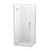 Raya Shower Enclosure Kit 900 x 900 2 Sided Tile Brushed Nickel Corner Waste
