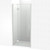 Raya Shower Enclosure Kit 1000 x 1000 3 Sided Tile Brushed Nickel Corner Waste